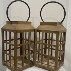 Wooden lanterns 