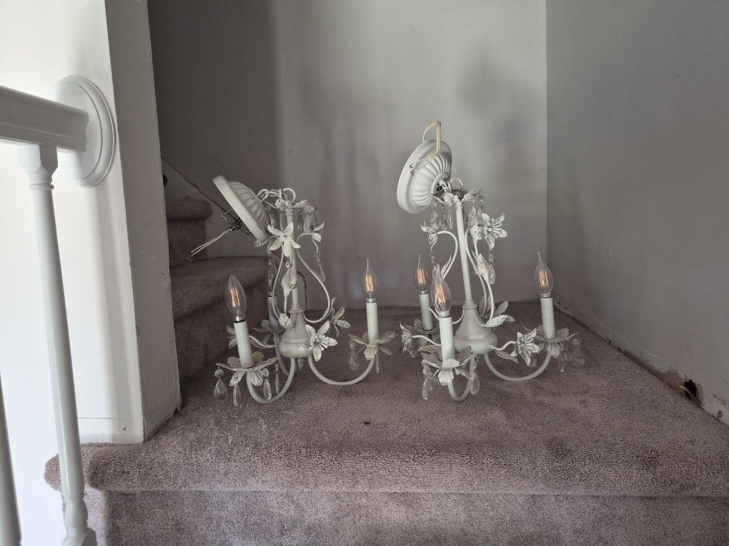 Pair Of Vintage Chandeliers