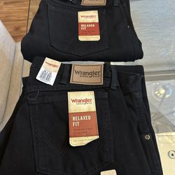  BLACK WRANGLER JEANS 36x30