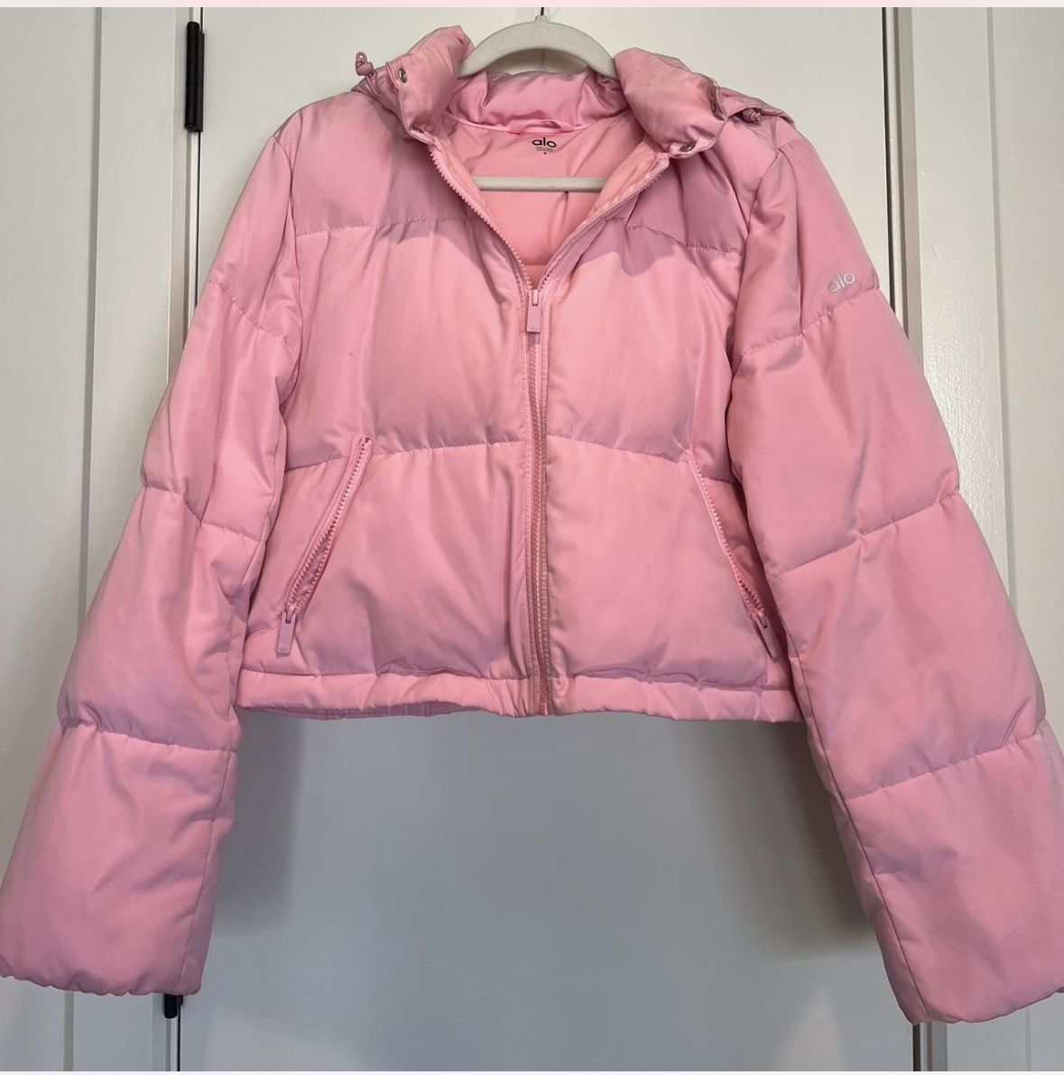 Alo Small Pink Puffer Jacket