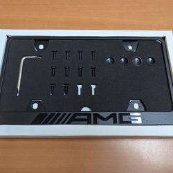 AMG Black Metal License Plate Frame
