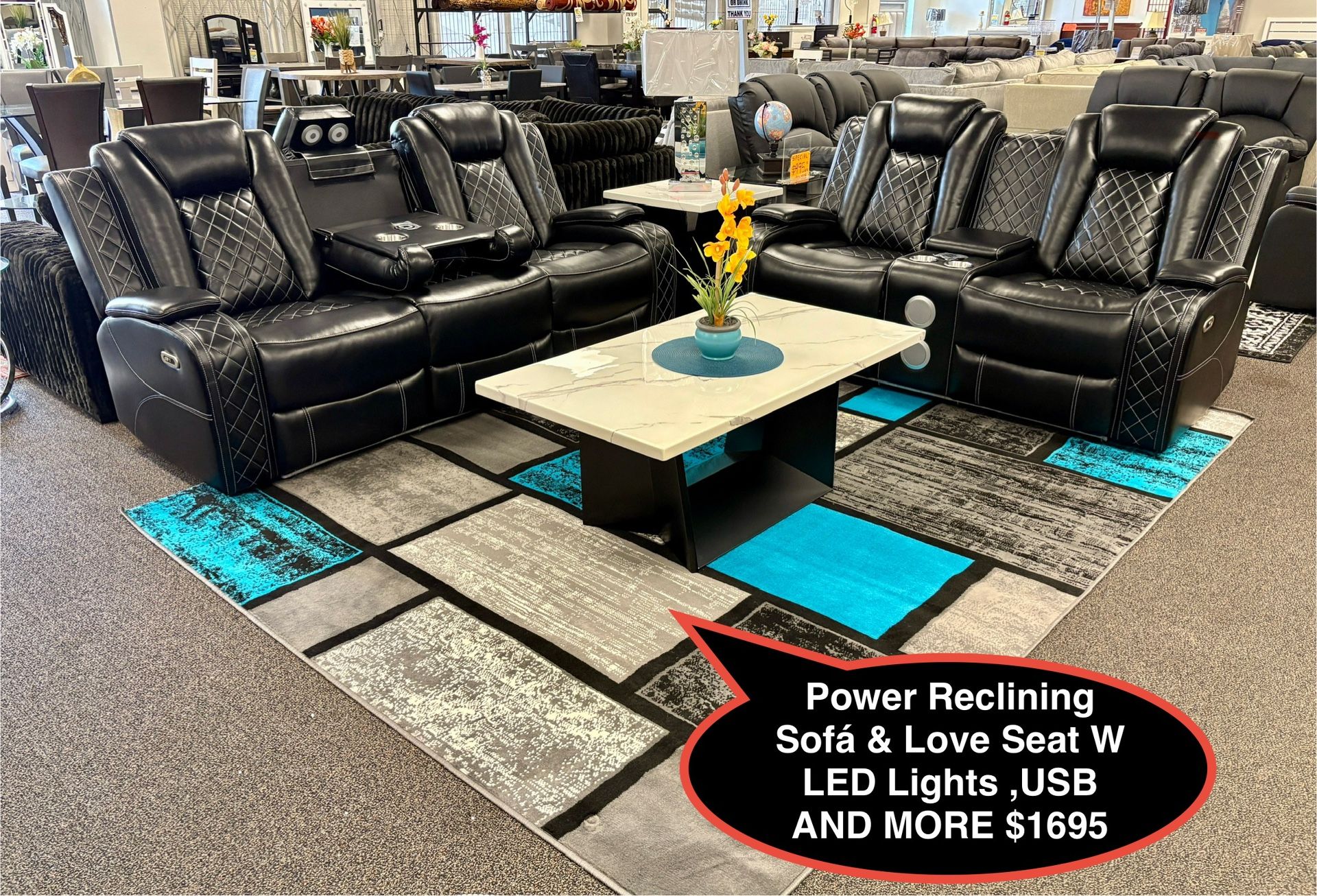 CLEARANCE SALE !!! New Reclining Sofa & Love Seat