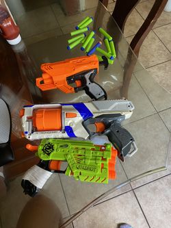 Nerf guns all in great condition-asking for $30