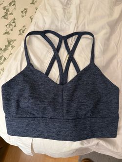 Strappy sports bra JoyLab Heathered Blue/Gray Strappy Sports Bra (M)