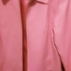 Ladies Very Pretty COLOR Pink Leather Jacket Size Med