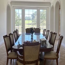 Huge Italian Wooden Table 