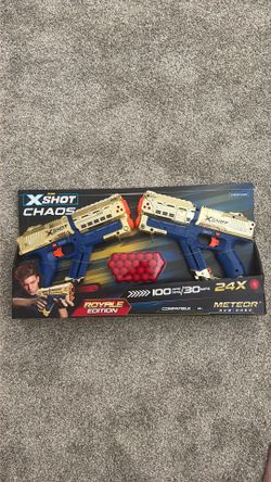 Zuru X-Shot Chaos Meteor Blaster 2 pack- Royale Edition NEW