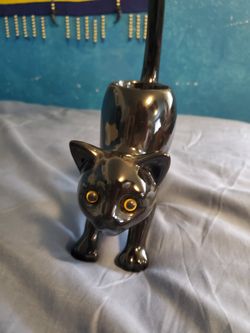 Partylite Black Cat Tealight Holder Retired
