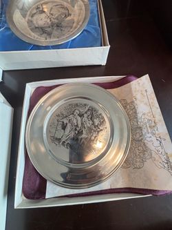 7 Sterling silver plate  new in the box with certificate