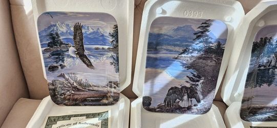 Dawns Call  - Set Of 4 Collector Plates