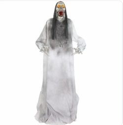 5.9-Ft. Motion-Sensor Lurching Woman Halloween Animatronic by Tekky