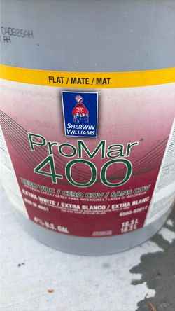 5 Gallons of Promar 400 Flat Paint