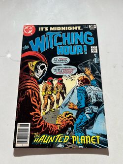 The Witching Hour #81, 1977 DC Bronze Age Horror, Newsstand, Fold Over Tear Back CVR, FN+