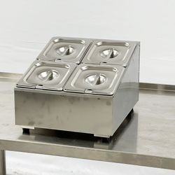 4 container 1-6 seasoning box condiment station CS16-4

