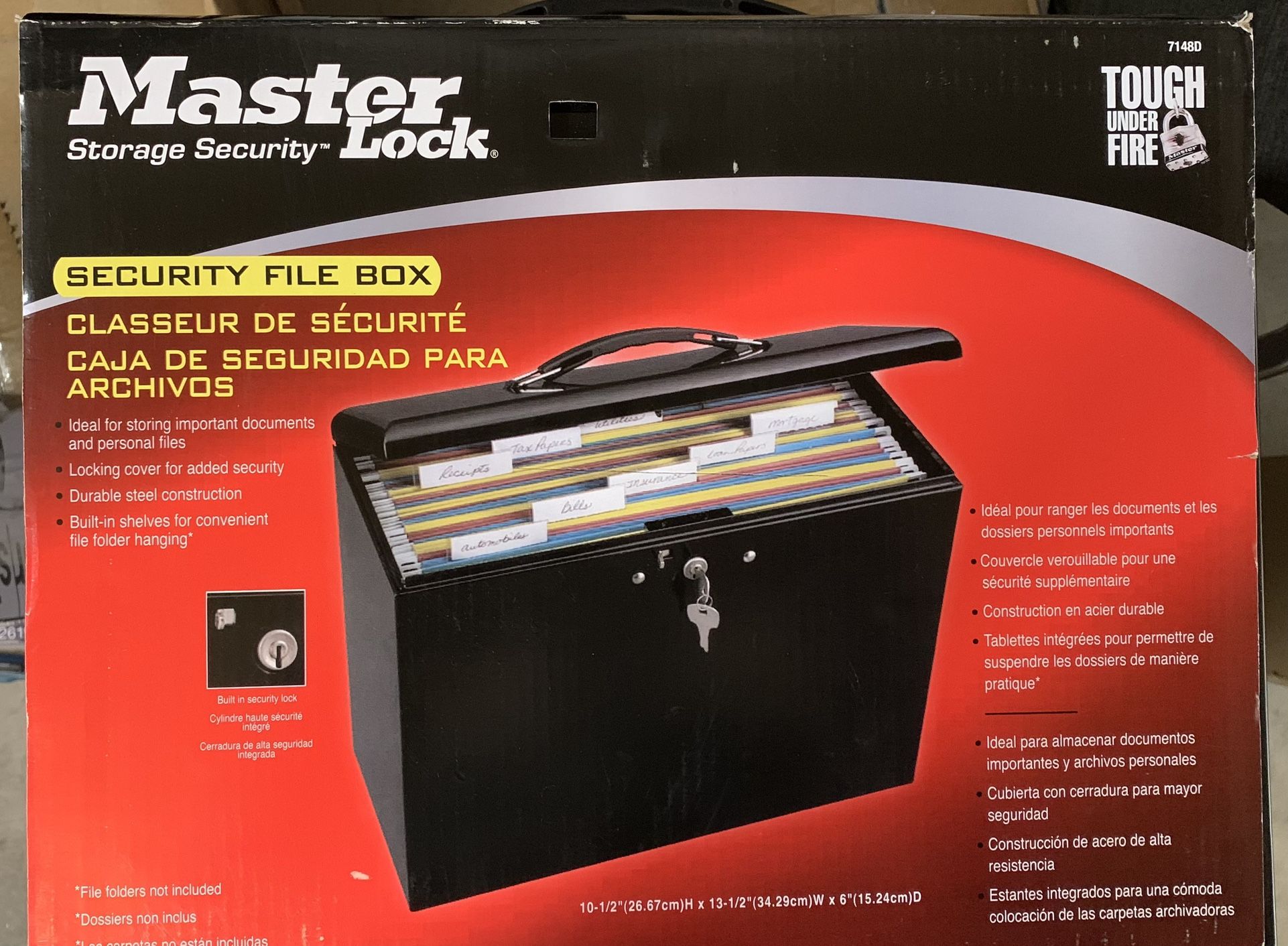 Master Lock Storage Security File Box