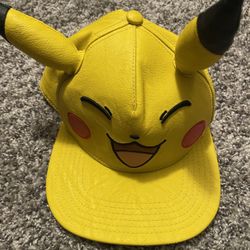  Leather 2016 Pokemon Pikachu Snapback Adjustable Hat ,Game Freak Inc