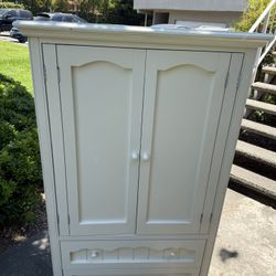 Armoire + Night Stand Pair (White)