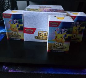 Pokémon 30th Celebration Sealed Collection — Booster Bundles & Mini Tin Display