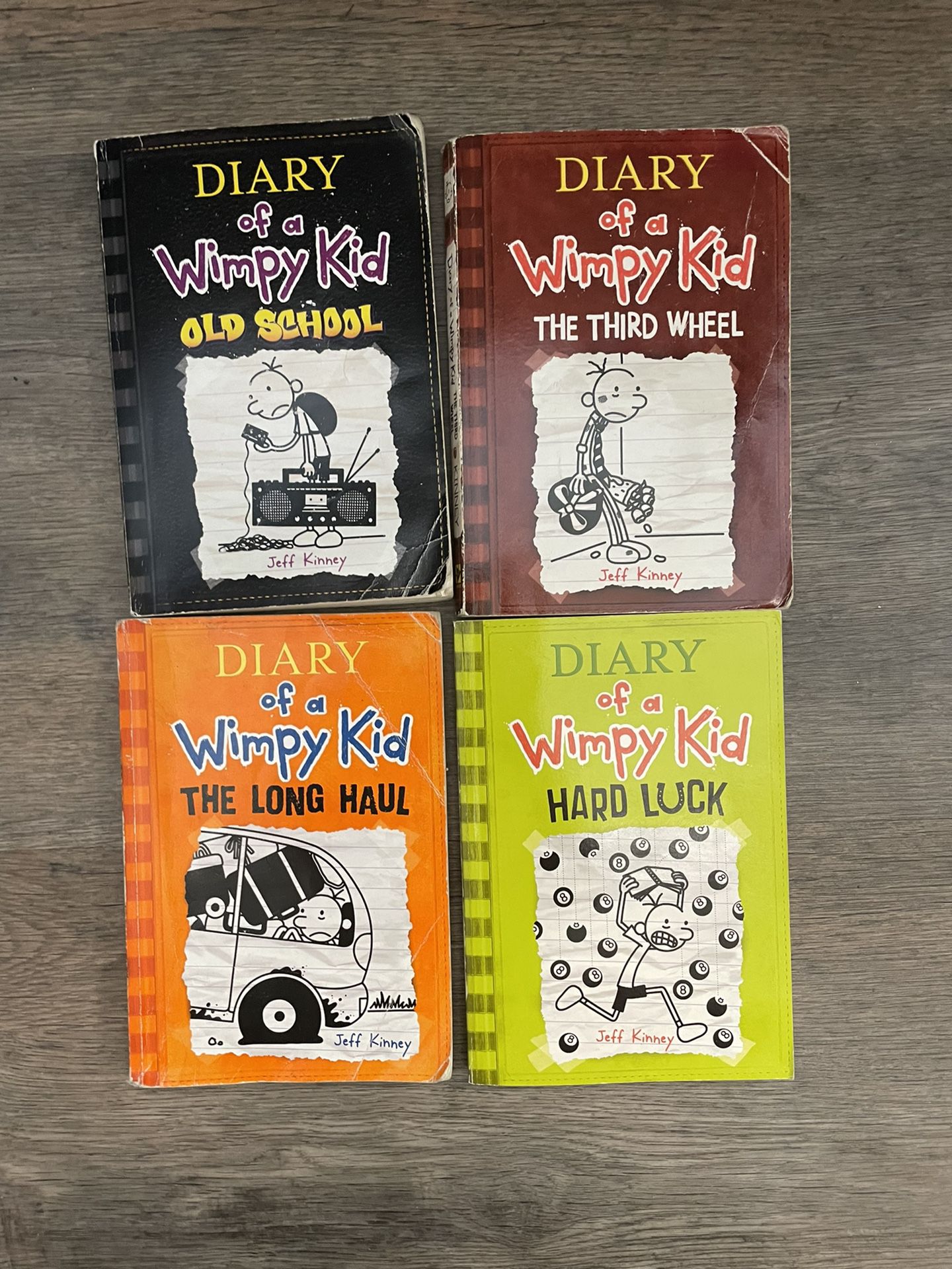 Diary of Wimpy Kid Hardback Books - Lot Of 4 