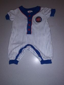CHICAGO CUBS 3/6 MONTH ONEPIECE JERSEY FROM MAJESTIC