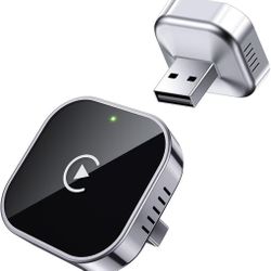 Teeran Wireless CarPlay Adapter 2025 Upgrade Wired CarPlay to Wireless, Mini Cube Design for Cars with Built-in Wired Apple CarPlay Plug and Play Easy