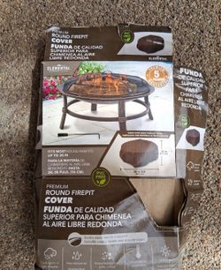 round up to 38" firepit cover FAIR AS IS condition only $5