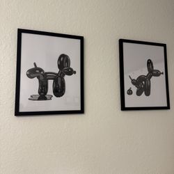 Balloon Dog Bathroom Wall Art