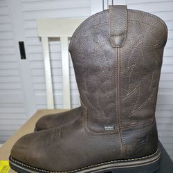 Irish Setter Kittson Waterproof Leather Safety Toe Pull On Work Boots 83976 Men's Size 12 D