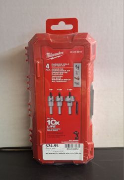 MILWAUKEE CARBIDE HOLE CUTTER KIT