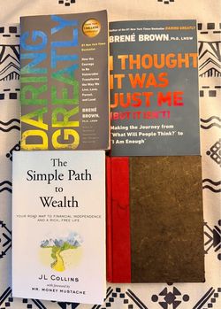 Lot of 4 Books – Brené Brown, JL Collins
