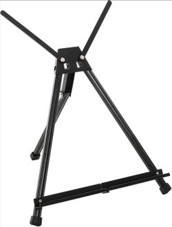 Black Metal Tabletop Artist Easel