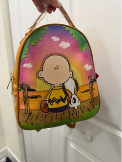 Loungefly snoppy and charlie brown backpack