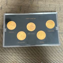 1999 Gold Quarter Set