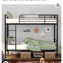 Twin Bunk Beds (black)