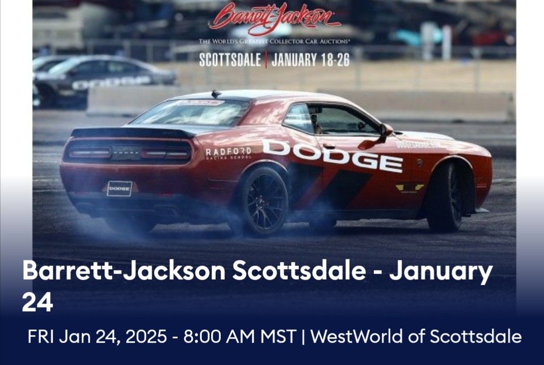 Barrett-Jackson Friday Tickets