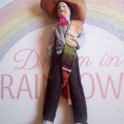 Antique Doll Made In Mexico