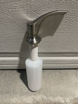 stainless steel soap dispenser for kitchen sink