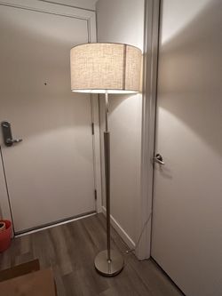 Brushed Steel Floor Lamp