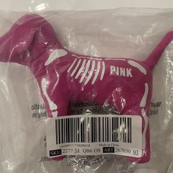 Pink Skelton Dog Plush