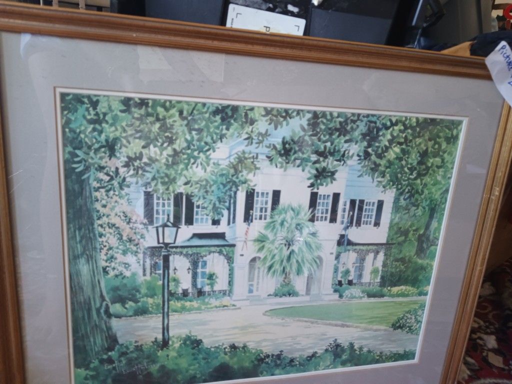South Carolina Artwork Matted And Framed