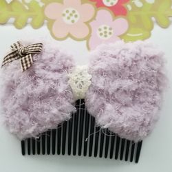 Lavender  Teddy Bear Hair Accessorie