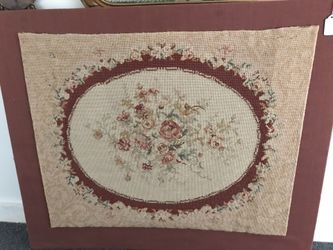 Mounted vintage tapestry