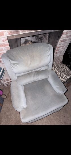Gray Upholstered Armchair