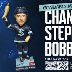 Chandler Stephenson Seattle Kraken Bobblehead Giveaway