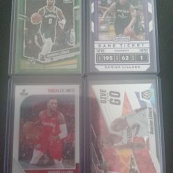 4 Card Damien Lillard Lot.