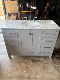 Gray Vanity Bathroom