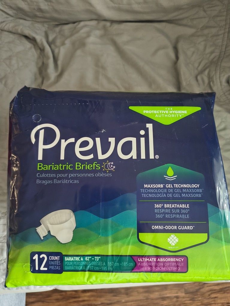 New Packs Of Prevail Adult Inconsitence Unisex Briefs