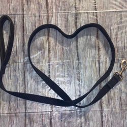 Black 70” Long Puppy Dog Leash with Metal Clip