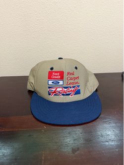Ford Credit Red Carpet Lease Racing Made In USA Trucker Snap Back Hat Cap