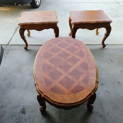 Three Piece Coffee Table Set